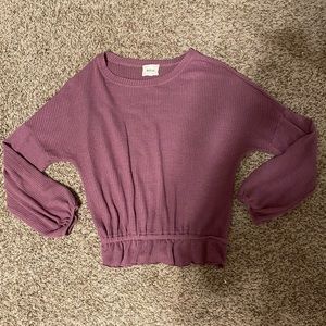 Long sleeve cinched waist